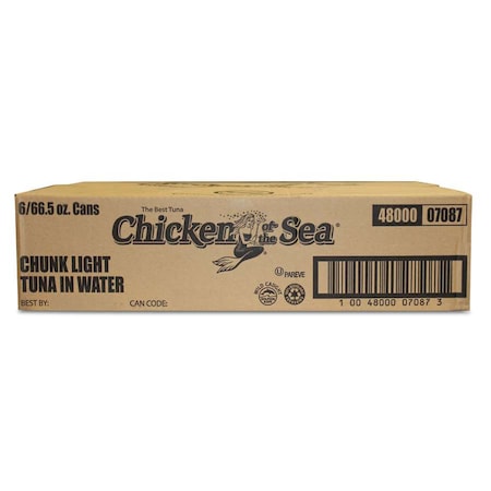Chicken Of The Sea Chicken Of The Sea Imported Water Light Chunk Tuna 66.5 oz. Can, PK6 10048000070873